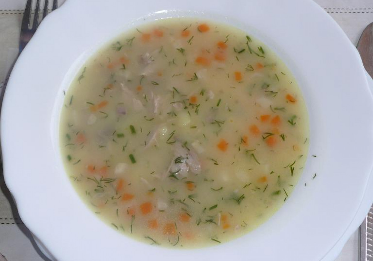 Zupa warzywna z wkładką foto