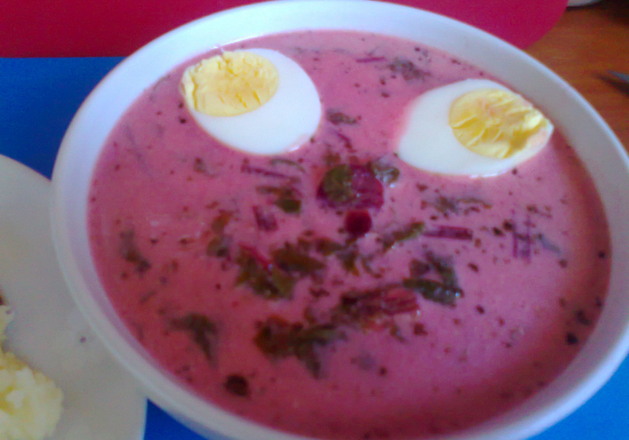 zupa wiosenna- botwinka  wg Piotra z jajkiem foto