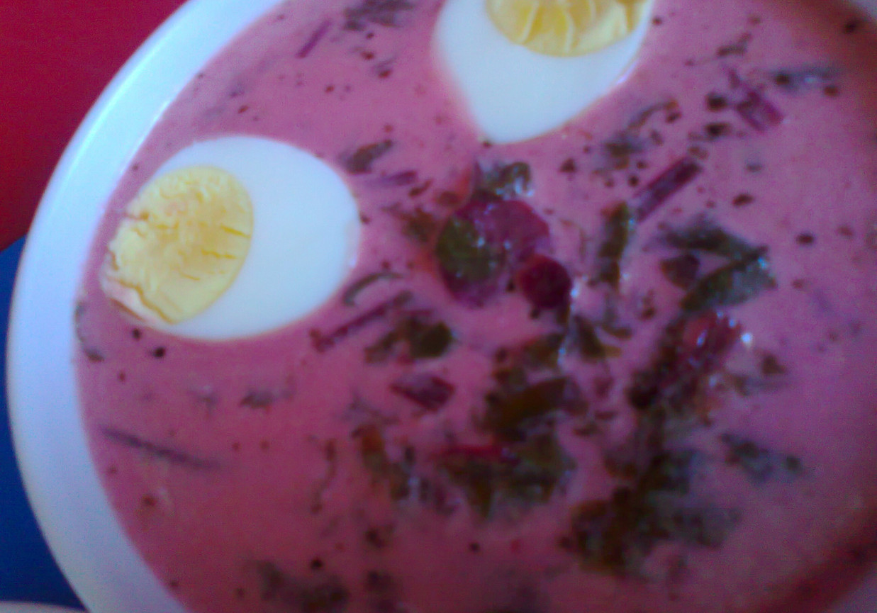 zupa wiosenna- botwinka  wg Piotra z jajkiem foto