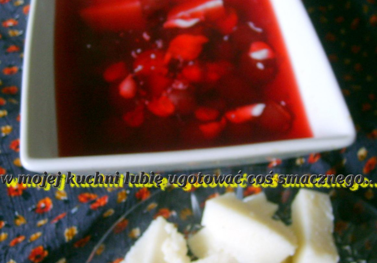 zupa wiśniowa z kaszką manną... foto