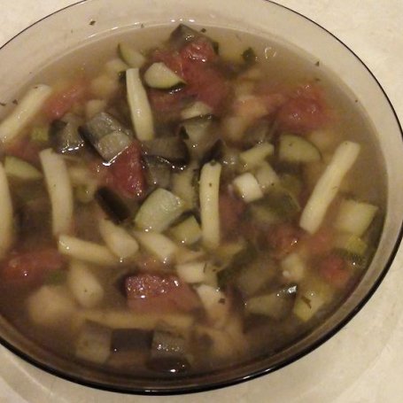 Krok 3 - Zupa włoska z bakłażanem foto
