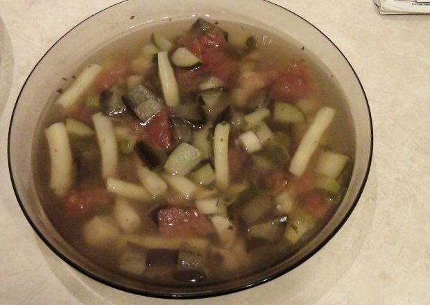 Fotografia przedstawiająca Zupa włoska z bakłażanem