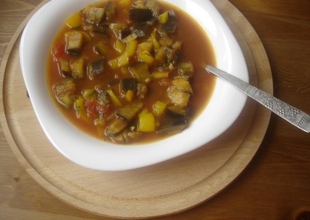 Fotografia przedstawiająca Zupa z bakłażanów