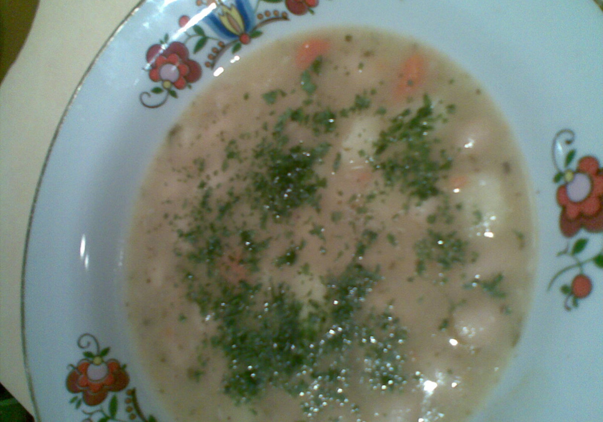 zupa z białej fasoli foto