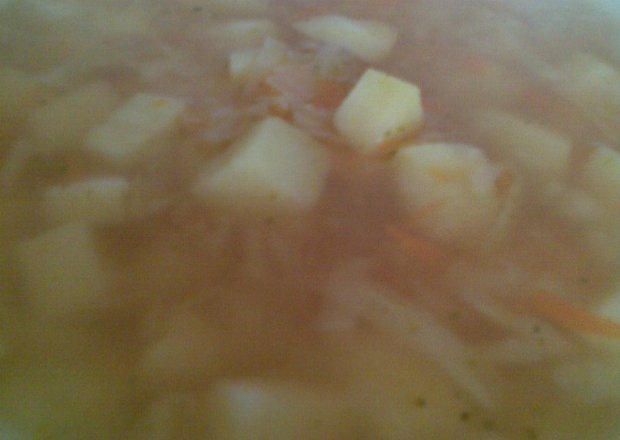 Fotografia przedstawiająca Zupa z białej kapusty