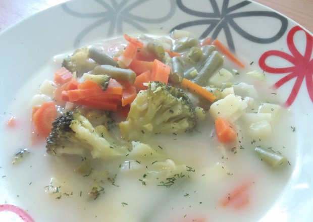 Fotografia przedstawiająca Zupa z brokułem i fasolką