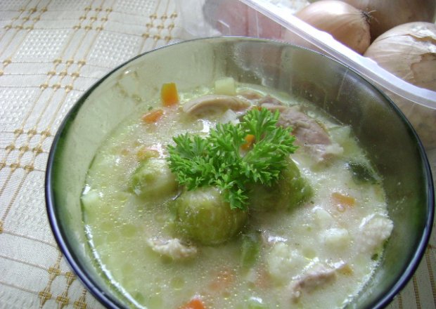 Fotografia przedstawiająca zupa z brukselką
