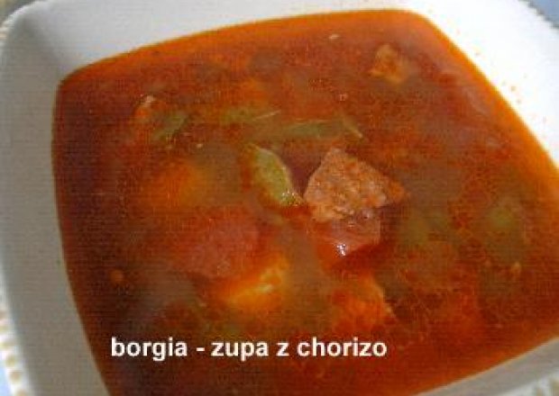 Fotografia przedstawiająca Zupa z chorizo