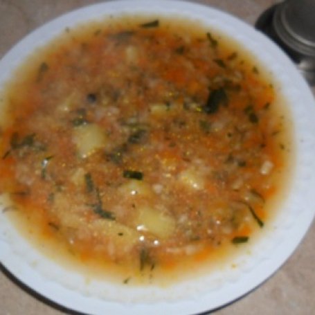 Krok 5 - Zupa z cukinią i pieczarkami foto