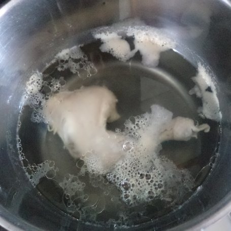 Krok 1 - Zupa z cukinią, selerm naciowym i kaszą owsianą :) foto