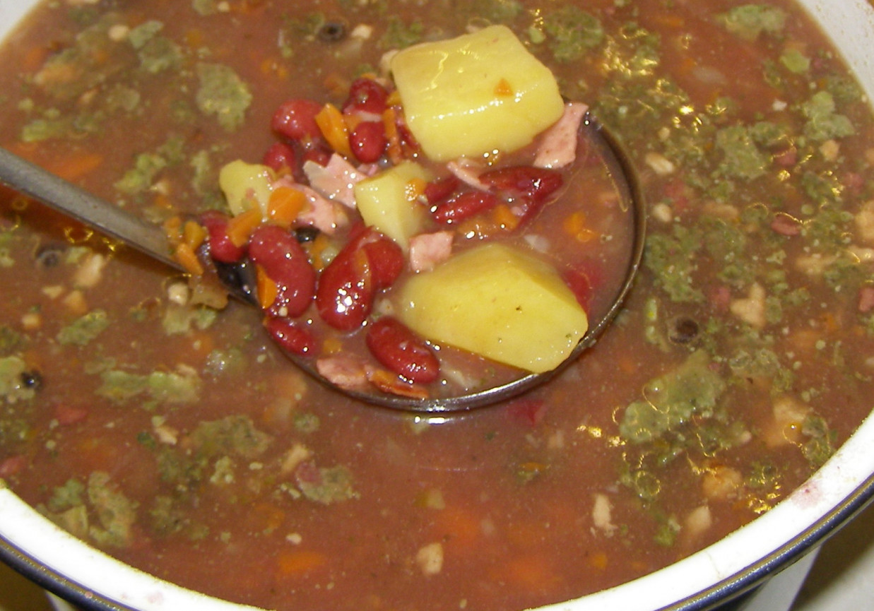 zupa z czerwonej fasoli z szybkowara...  foto
