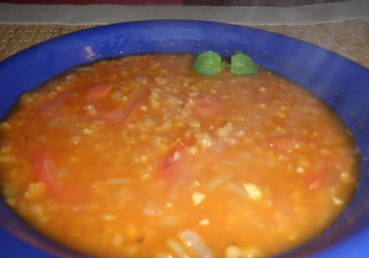 zupa z czerwonej soczewicy foto
