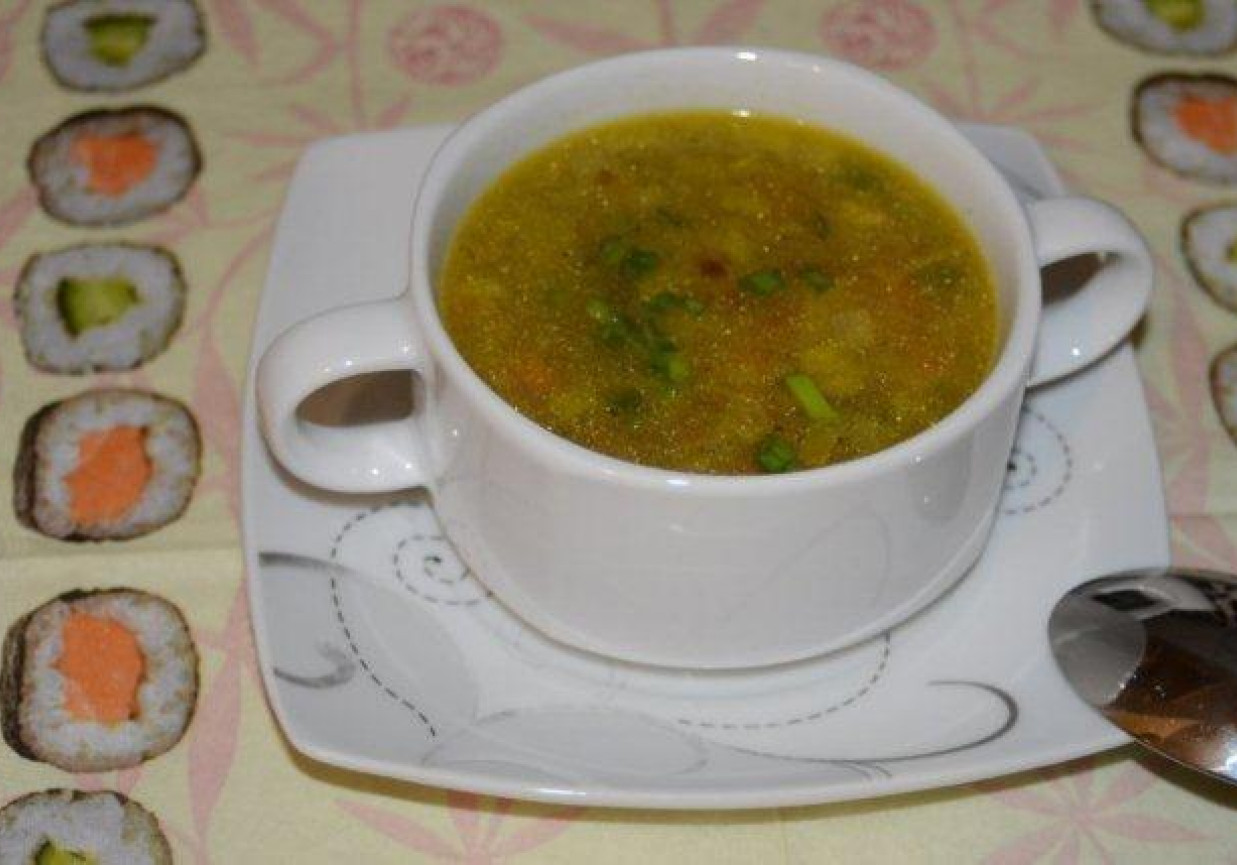 Zupa z duszonych porów foto