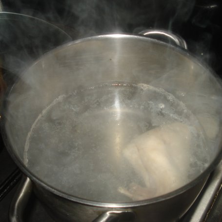 Krok 1 - Zupa z fasolką i dynią  na wywarze z królika foto