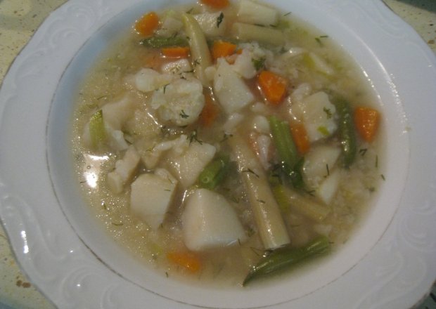 Fotografia przedstawiająca Zupa z fasolka szparagową