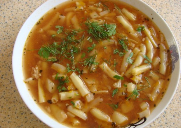 Fotografia przedstawiająca zupa z fasolka szparagową