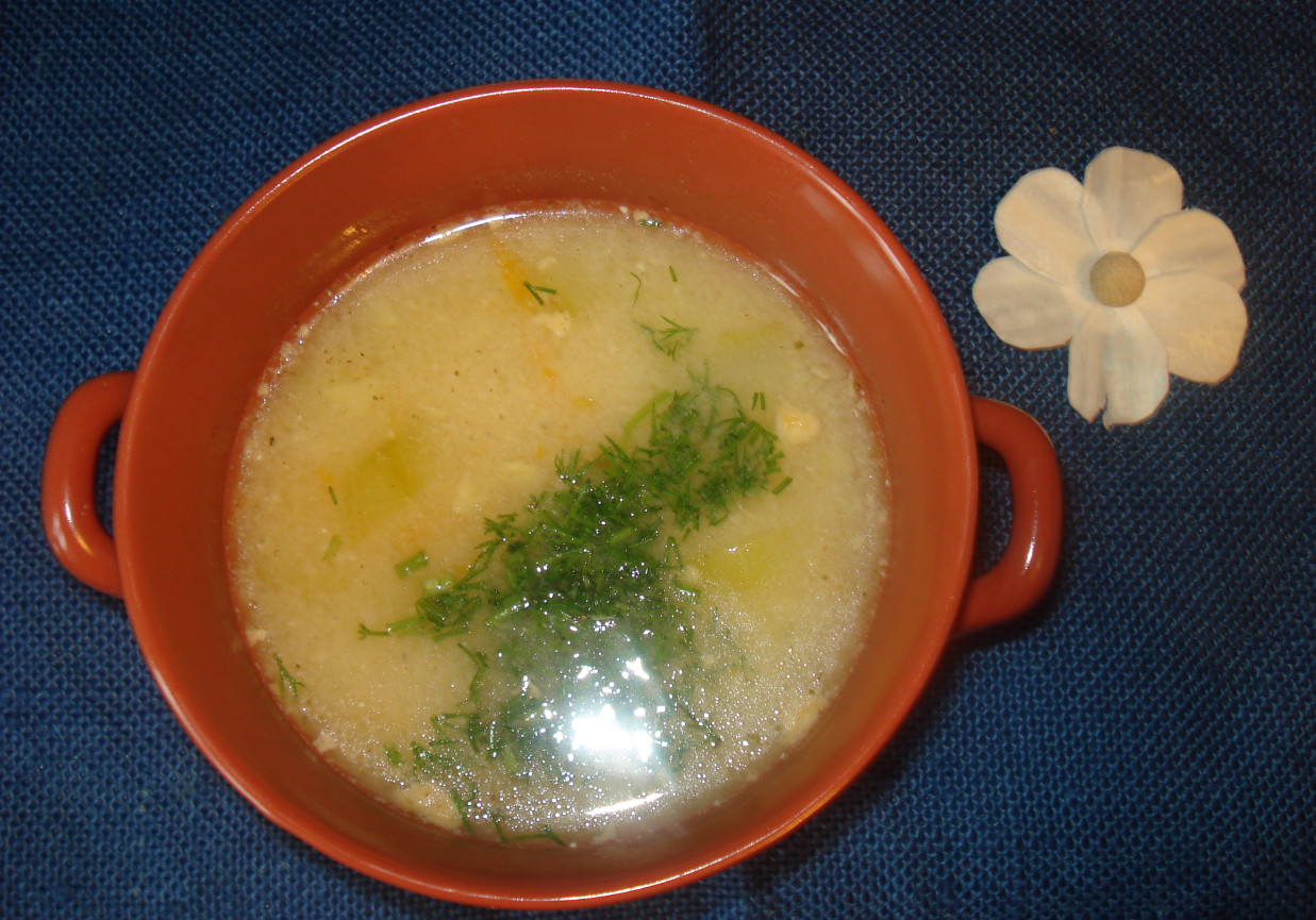 Zupa z fasolki i cukini foto