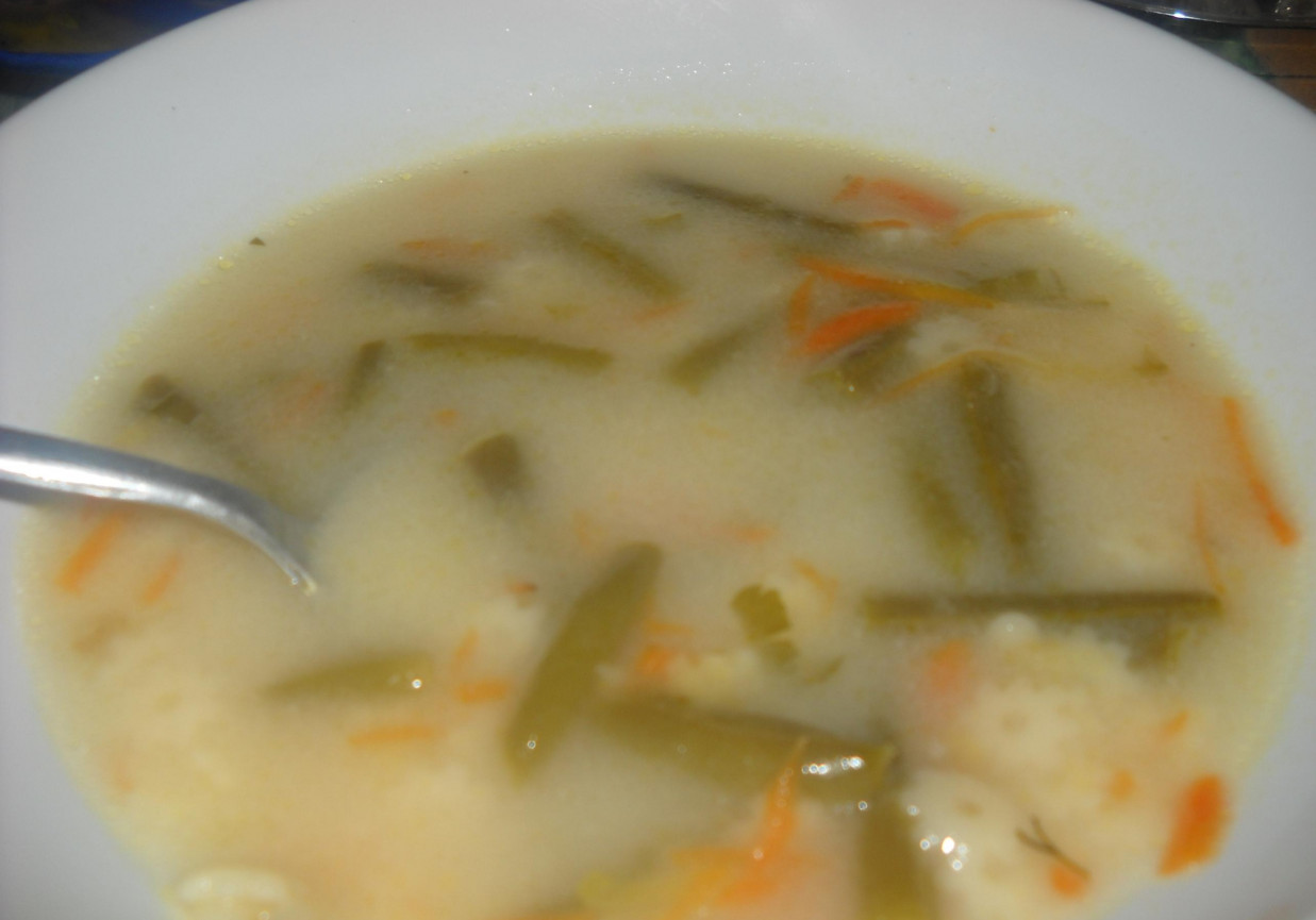 Zupa z fasolki szparagowej Justysi foto