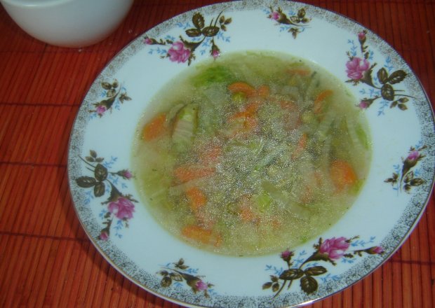 Fotografia przedstawiająca Zupa z groszkiem i imbirem