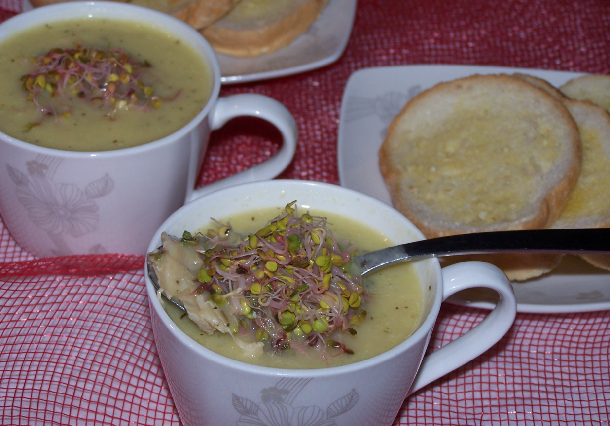 Zupa z indyczym wsadem, czyli krem cukiniowo-selerowy :) foto