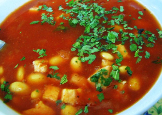 Fotografia przedstawiająca Zupa z indyka i soi