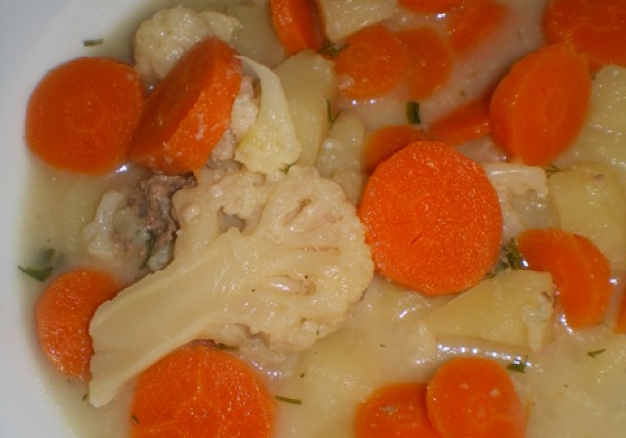 Zupa z kalafiora i marchwi foto