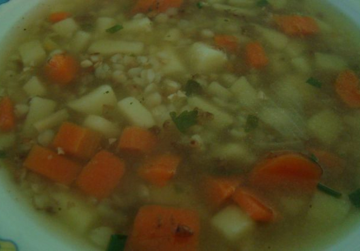 Zupa z kaszy prazonej foto