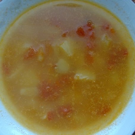Krok 4 - Zupa z kawałkami pomidorów foto