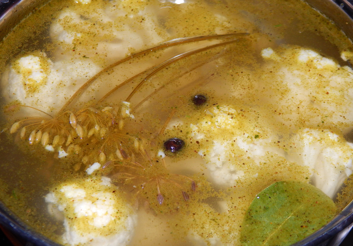 Zupa z kiszonego kalafiora foto