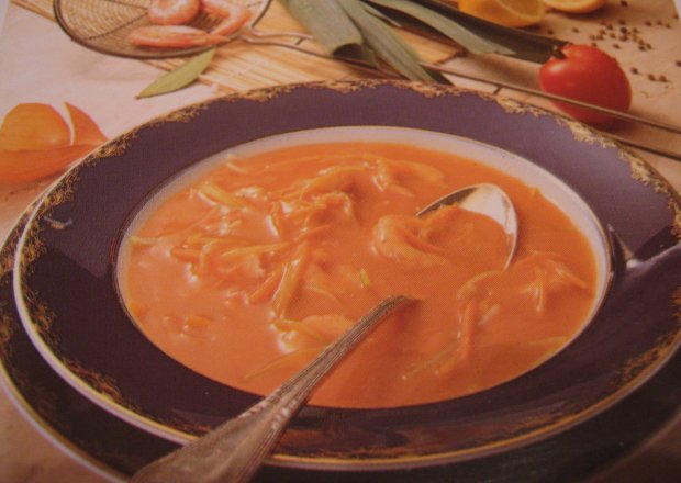 Fotografia przedstawiająca Zupa z krewetek