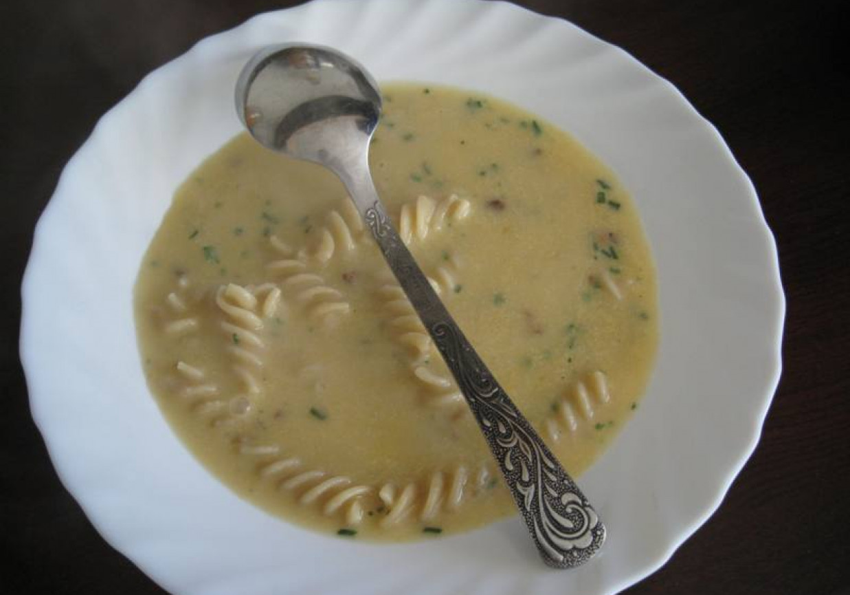 Zupa z kurek z makaronem foto