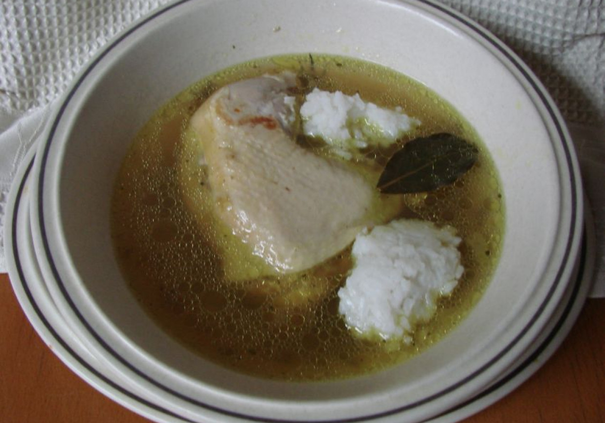 Zupa z kury z ryżem foto
