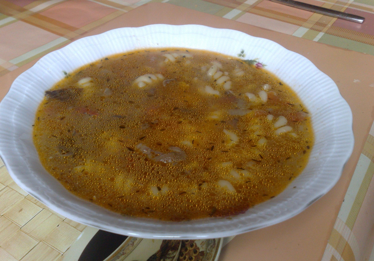 zupa z leśnych grzybów foto