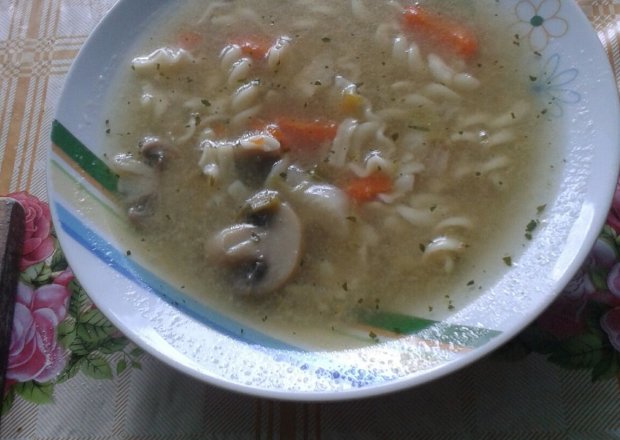 Fotografia przedstawiająca Zupa z marakonem i grzybami