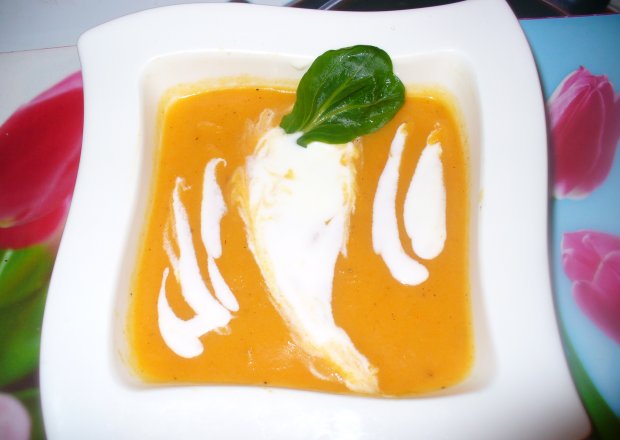 Fotografia przedstawiająca Zupa z marchewki