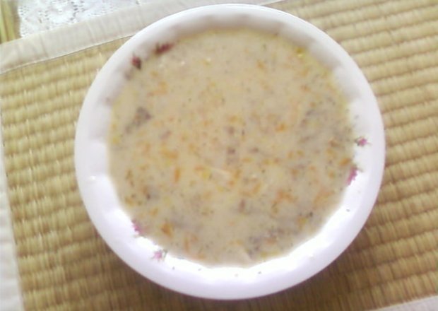 Fotografia przedstawiająca Zupa z maślaków mrożonych.