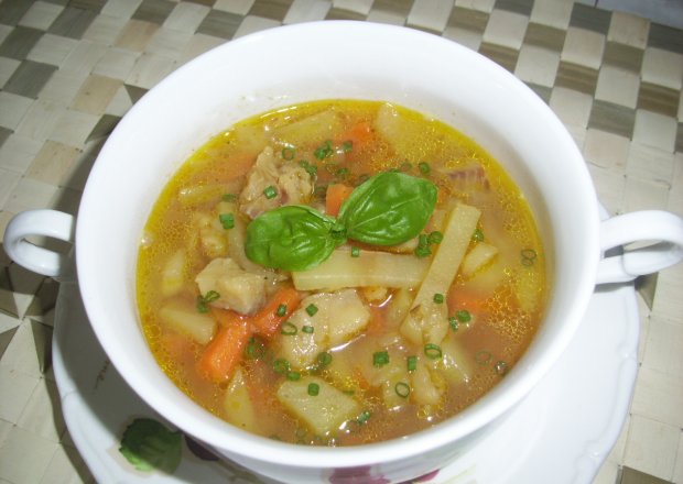 Fotografia przedstawiająca Zupa z mintajem
