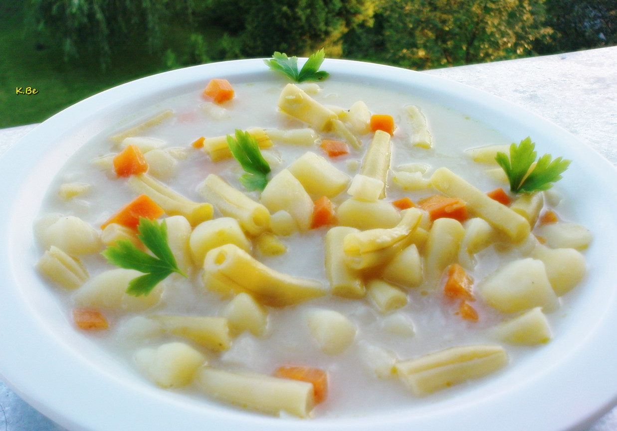 Zupa z młodej fasolki szparagowej foto