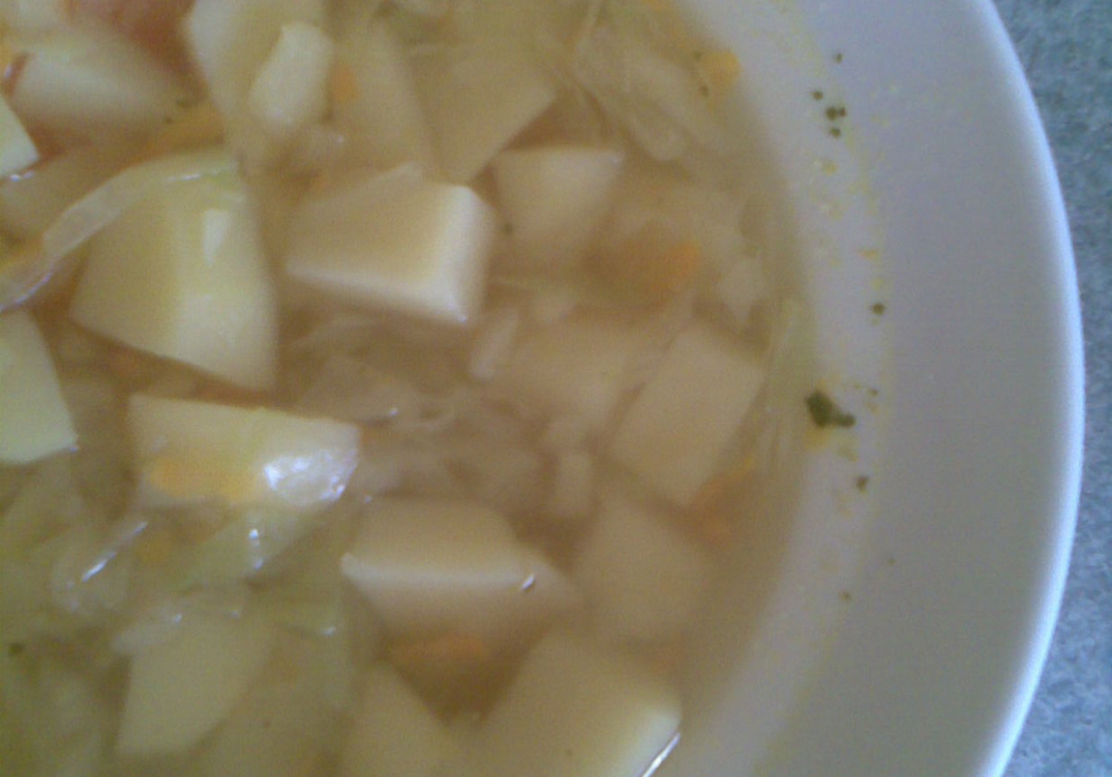 Zupa z młodej kapusty foto
