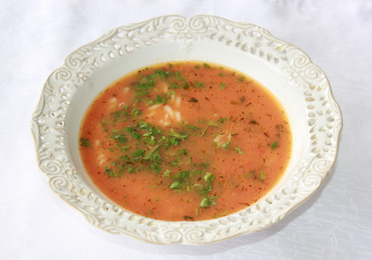Zupa z pieczonych pomidorów  foto