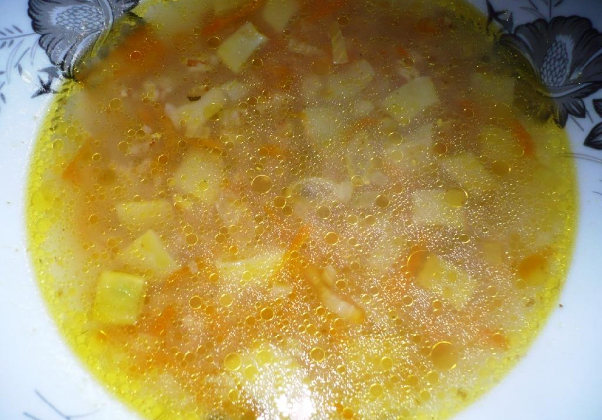 zupa z płatkami orkiszowymi foto
