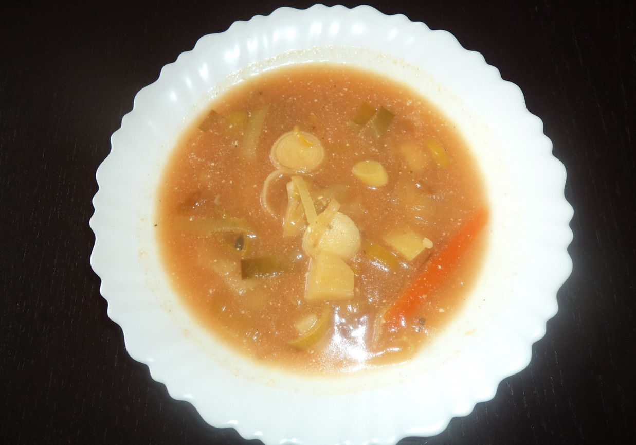 Zupa z pora - pestkami dyni wzbogacona :) foto