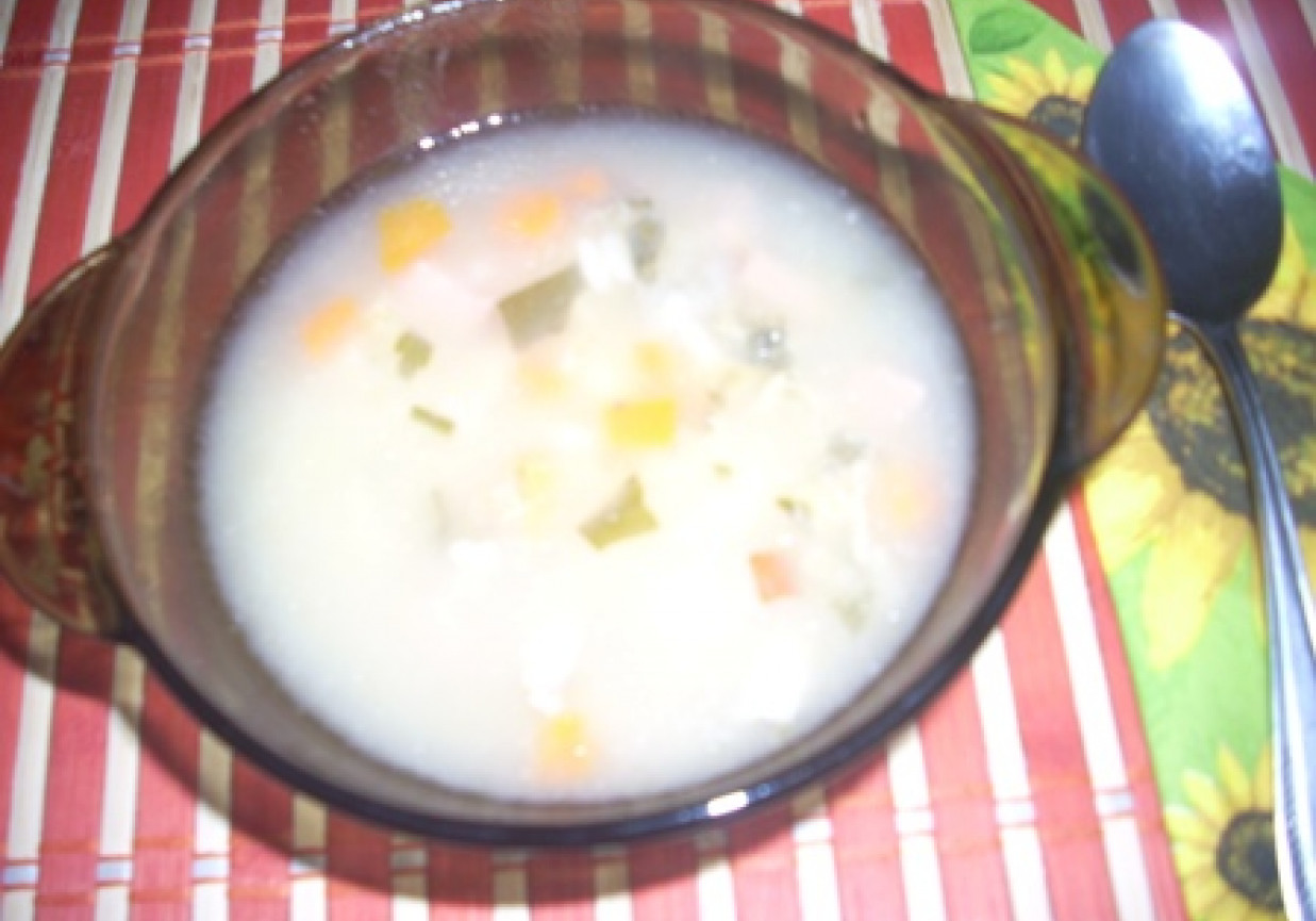 zupa z ryżem foto
