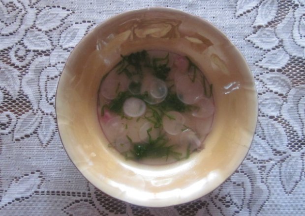 Fotografia przedstawiająca Zupa z rzodkiewki