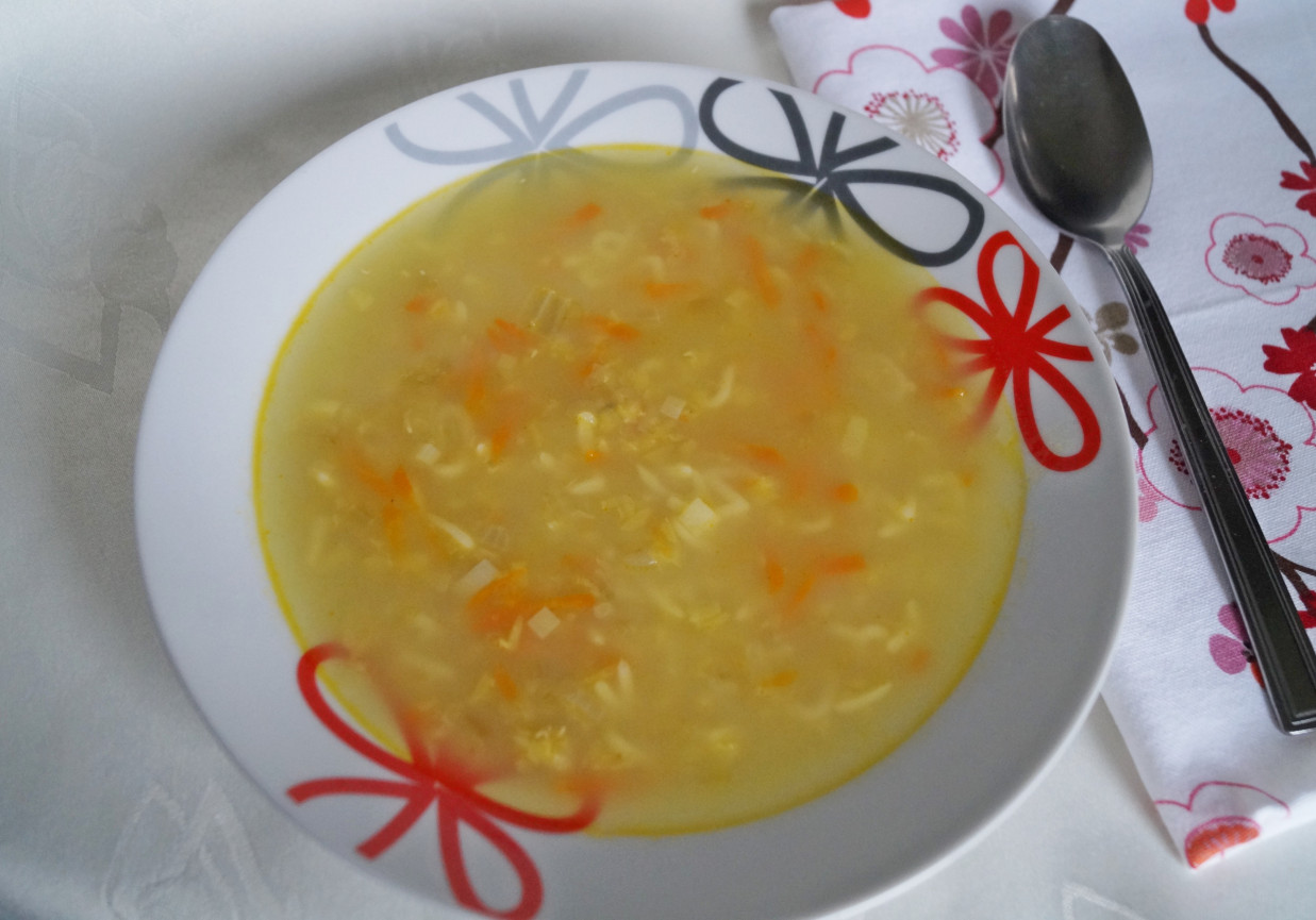 Zupa z soczewicy z makaronem foto