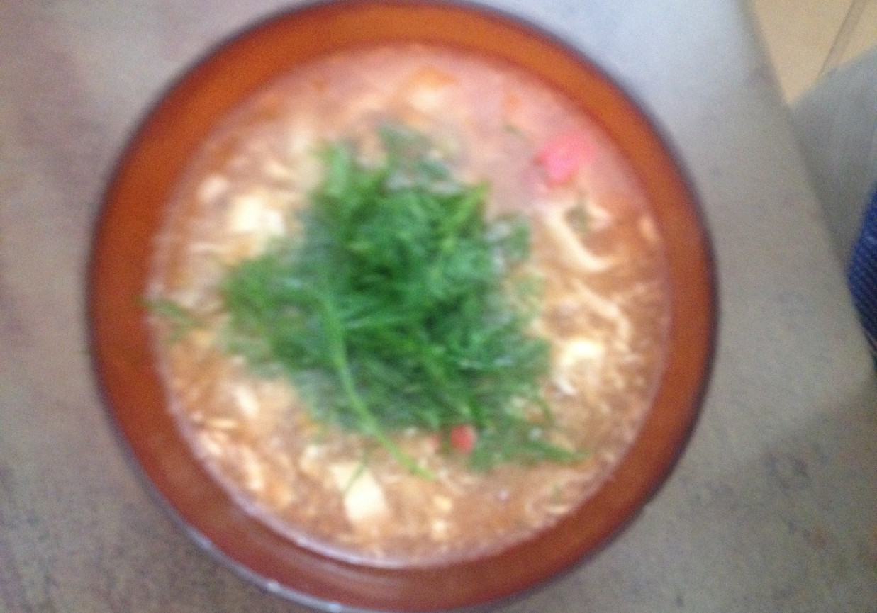 Zupa z surimi foto