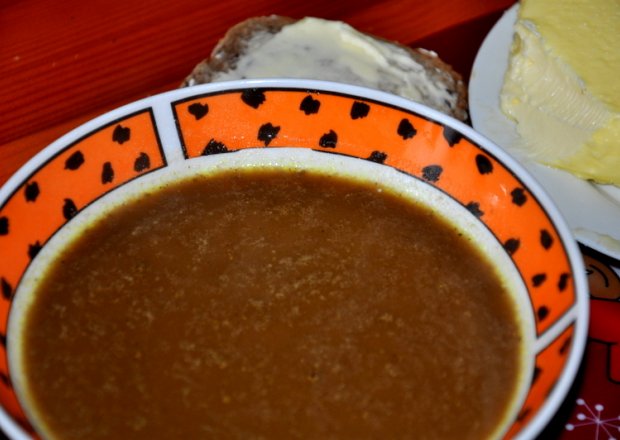 Fotografia przedstawiająca Zupa z suszonych grzybków