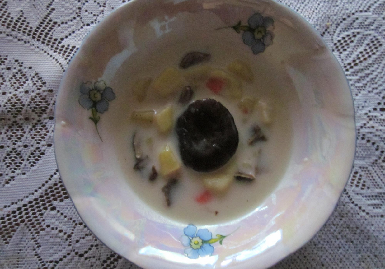 Zupa z suszonych grzybów foto