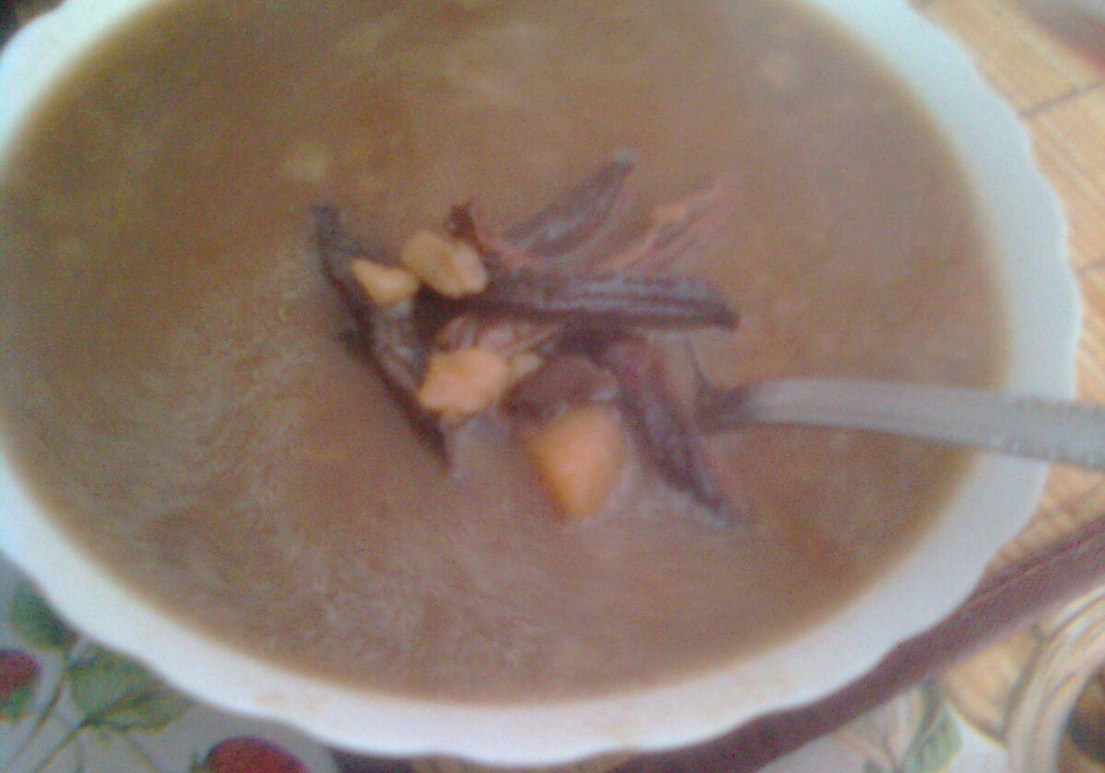 Zupa z suszonych grzybów foto
