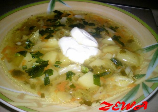 Fotografia przedstawiająca Zupa z włoskiej kapusty